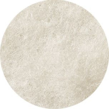 White [Merino / Mulberry Silk Prefelt]