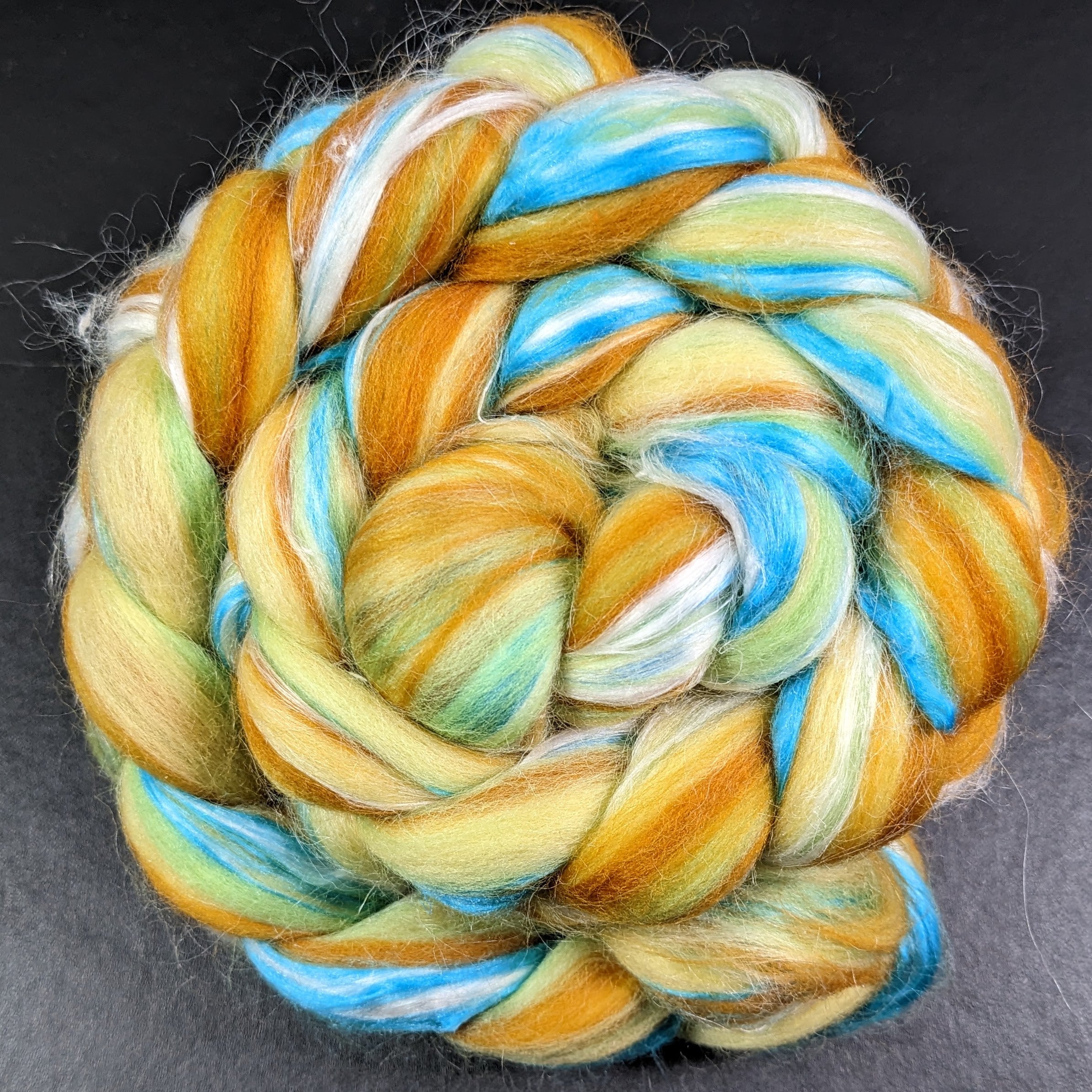 Pina Colada [Merino/Mulberry Silk/Pineapple - 23 Microns - Combed Top]