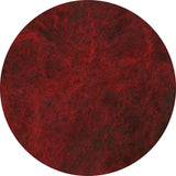 Black - Red Mottled [Merino - Batt]