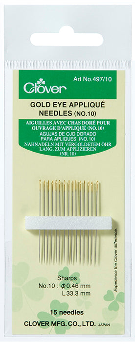 Gold Eye Applique Needles