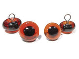 Glass Eyes with Eyelet - Amber