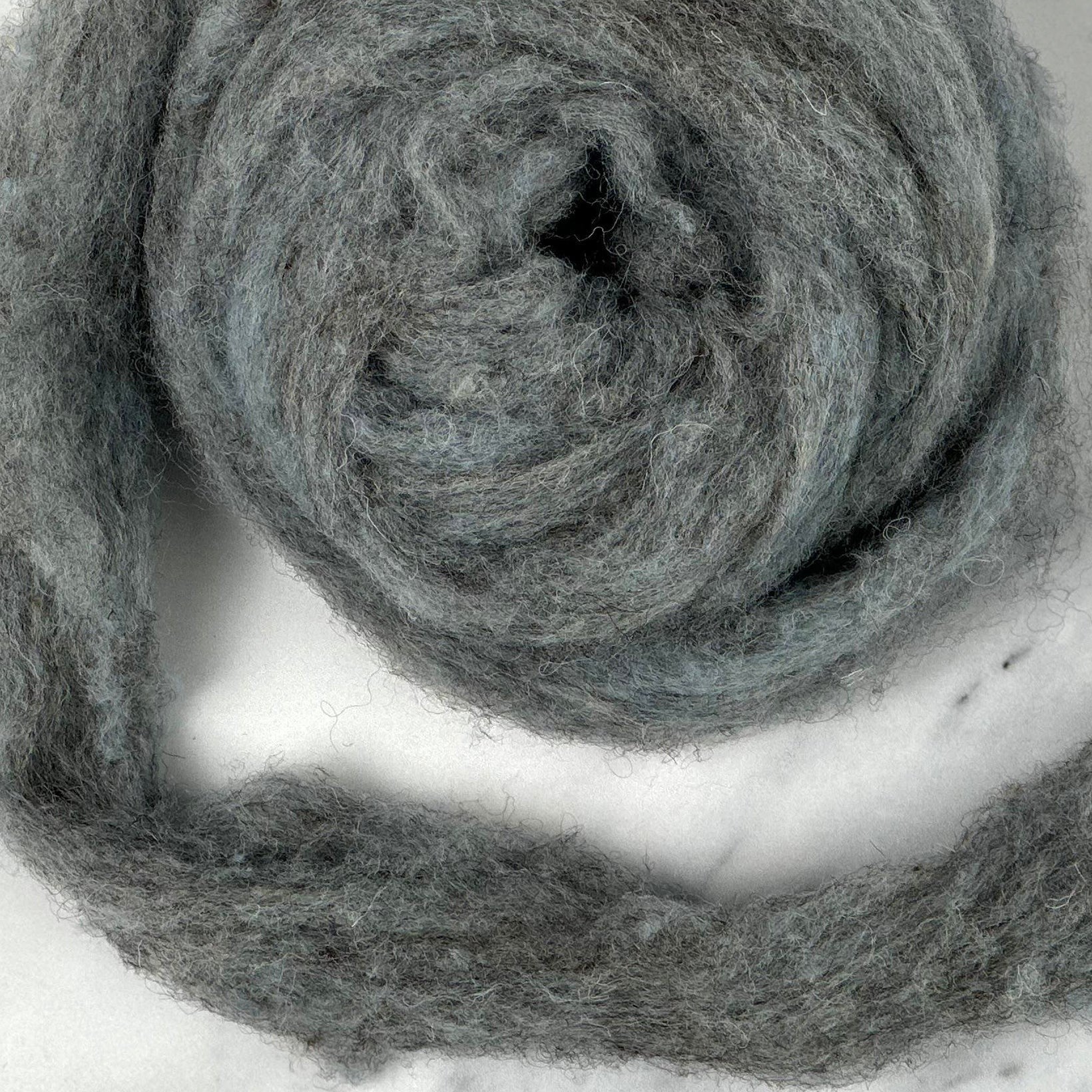 Scottish Loch Blue [Kent Romney / Jacob - Carded Sliver]