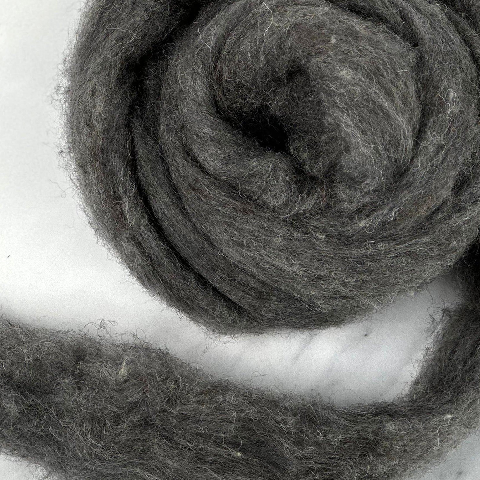 British Summer Grey [Kent Romney / Jacob - Carded Sliver]