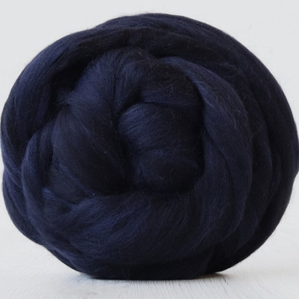 Black Blue Melange [Merino - 16 Microns - Combed Sliver]