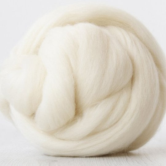 Natural White [Corriedale - 27 Microns - Combed Top - Sliver]