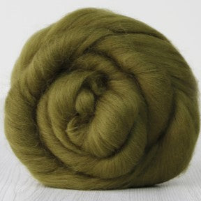 Olive [Corriedale - 27 Microns - Combed Top - Sliver]