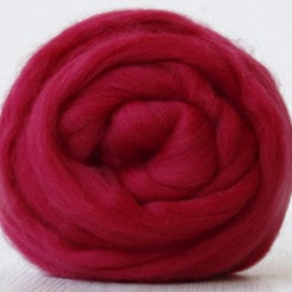 Raspberry  [Corriedale - 27 Microns - Combed Top - Sliver]