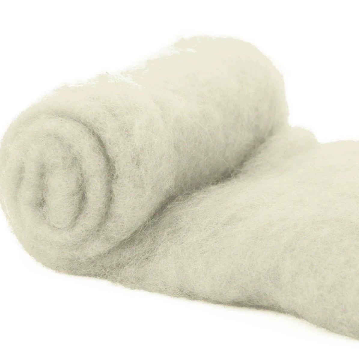 Natural White [Jacob- 33-35 Microns - Carded Batt]