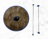 Glass Eyes on Sticks - Blue