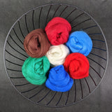 Fibre Bundle - Solid Colour 7 Pack [Merino - 19-23 Microns - Combed Top]