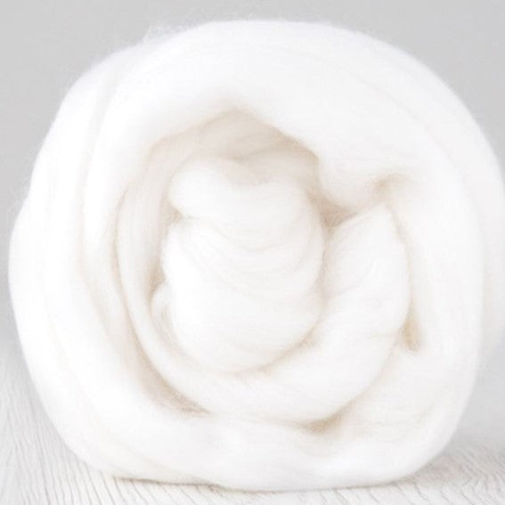 Snow [Merino/Mohair - 22.5-25 Microns - Combed Sliver]