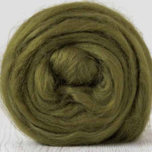 Olive [Tussah Silk - Combed Sliver]