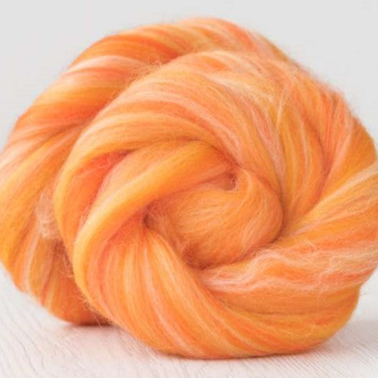 Papaya [Merino/Tussah Silk - 19 Microns - Combed Top]