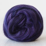 Purple Emperor Butterfly [Merino/Tussah Silk - 19 Microns - Combed Top]