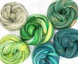 Designer Pack - Green Envy [Bamboo/Merino/Nylon/Stellina/Tussah Silk/Viscose - 19-23 Microns - Combed Top]