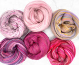 Designer Pack - Pink Blush [Alpaca/Bamboo/Merino/Nylon/Tussah Silk/Viscose - 19-23 Microns - Combed Top]