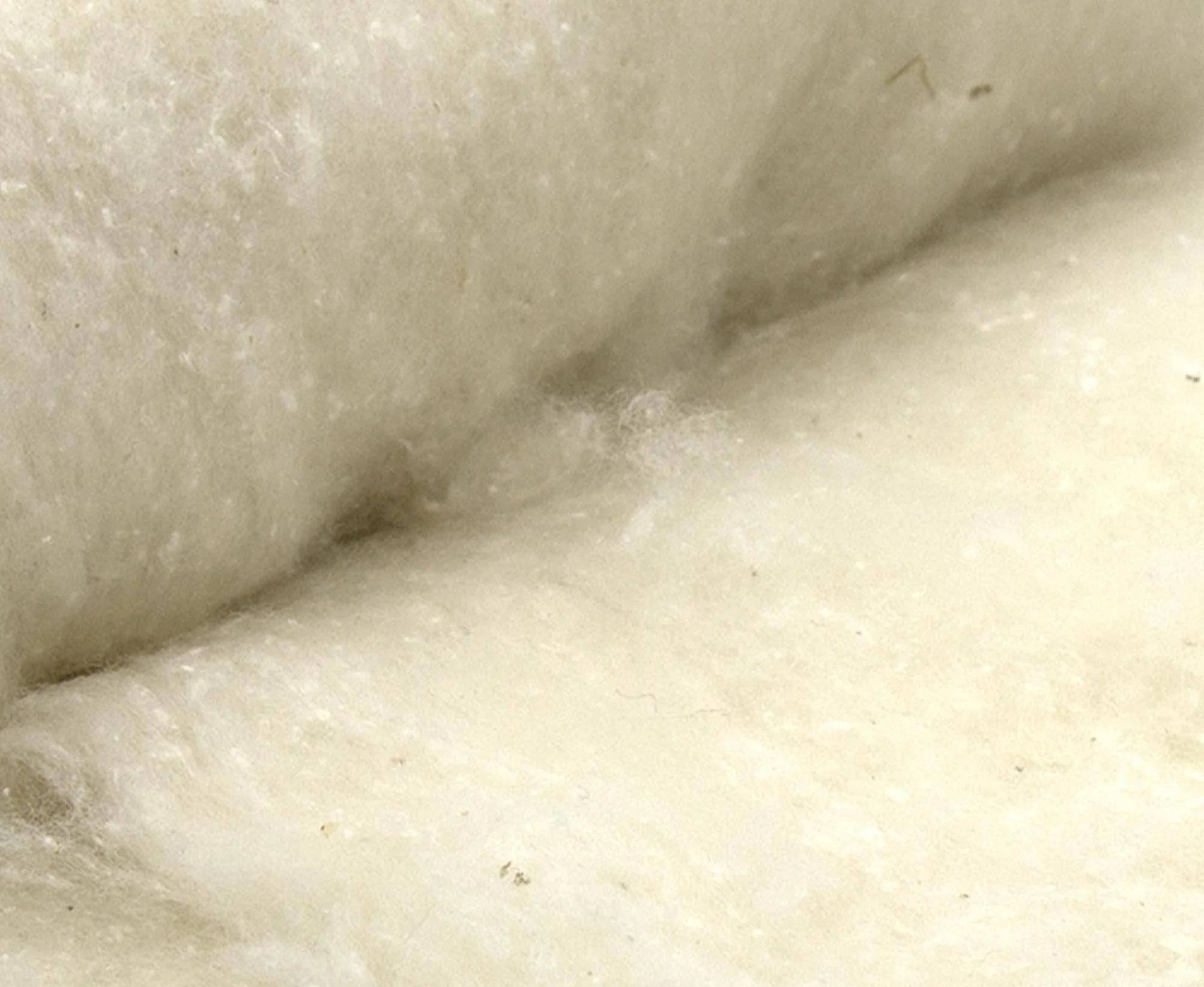 Natural White [Merino/A Grade Mulberry Silk - Carded Batt]