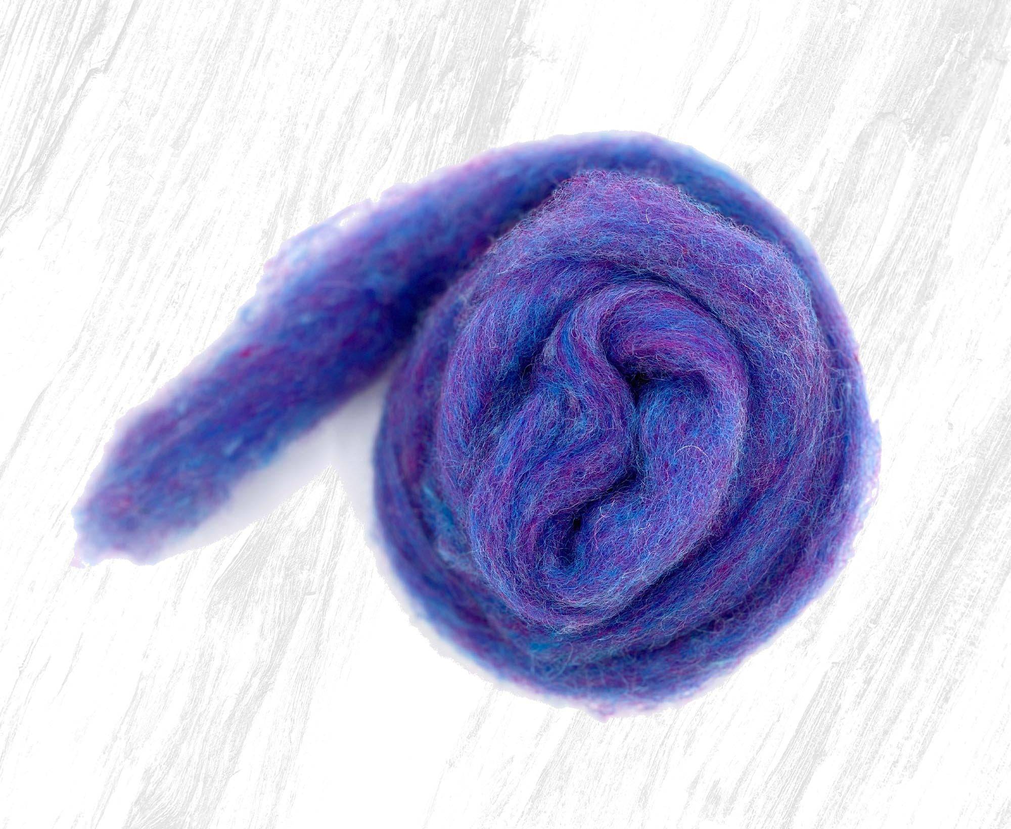 Parma Violet [Corriedale - 25-30 Microns - Carded Sliver]